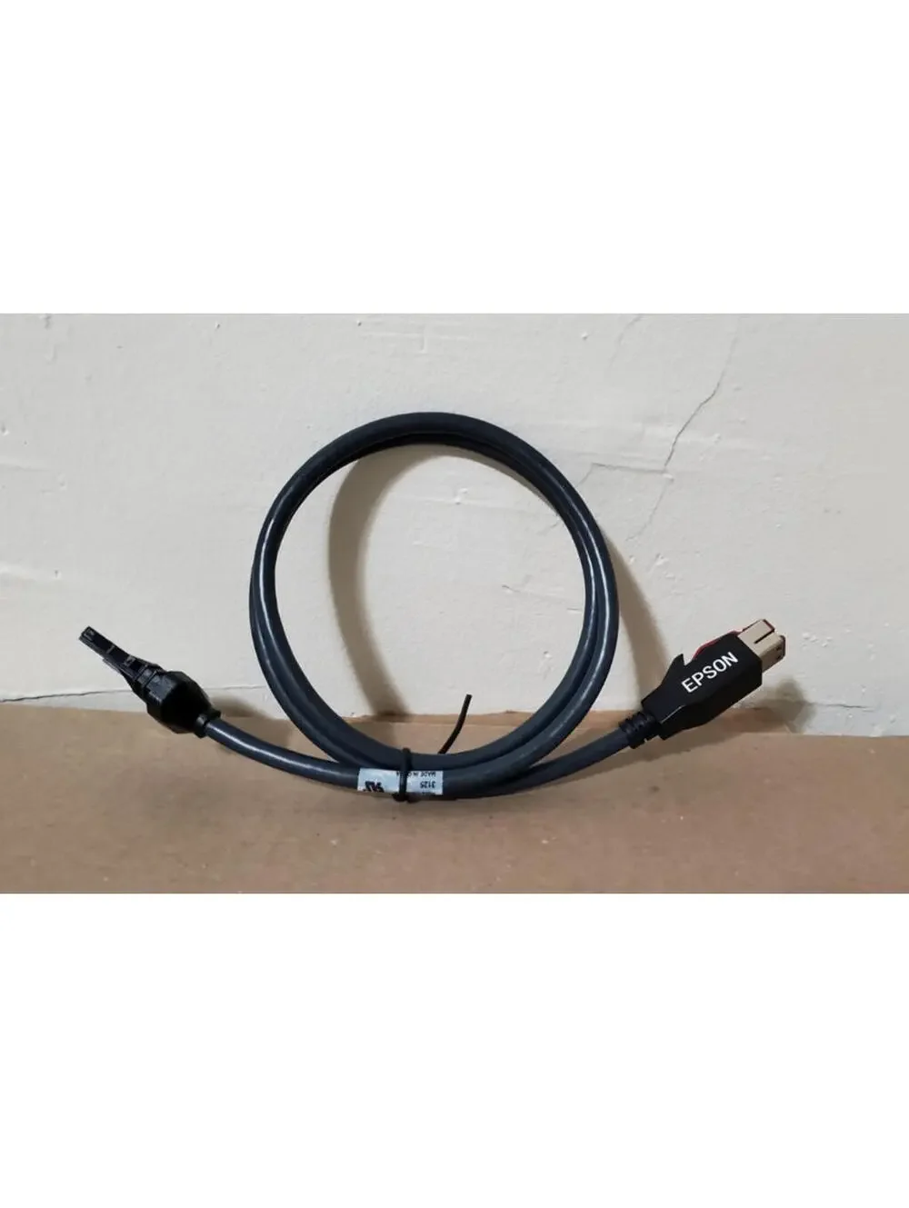 Epson Printer USB Interface Cable Black OEM 3125 Replacement Cord